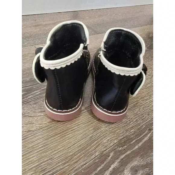 Black with bow toddler boots size 7 #1‎ - Picture 4 of 5